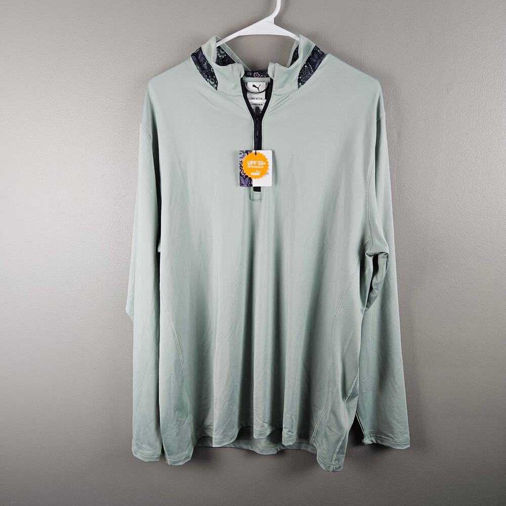 Puma x Liberty Golf 1/4 Zip Floral Print Pullover Men's Size Large